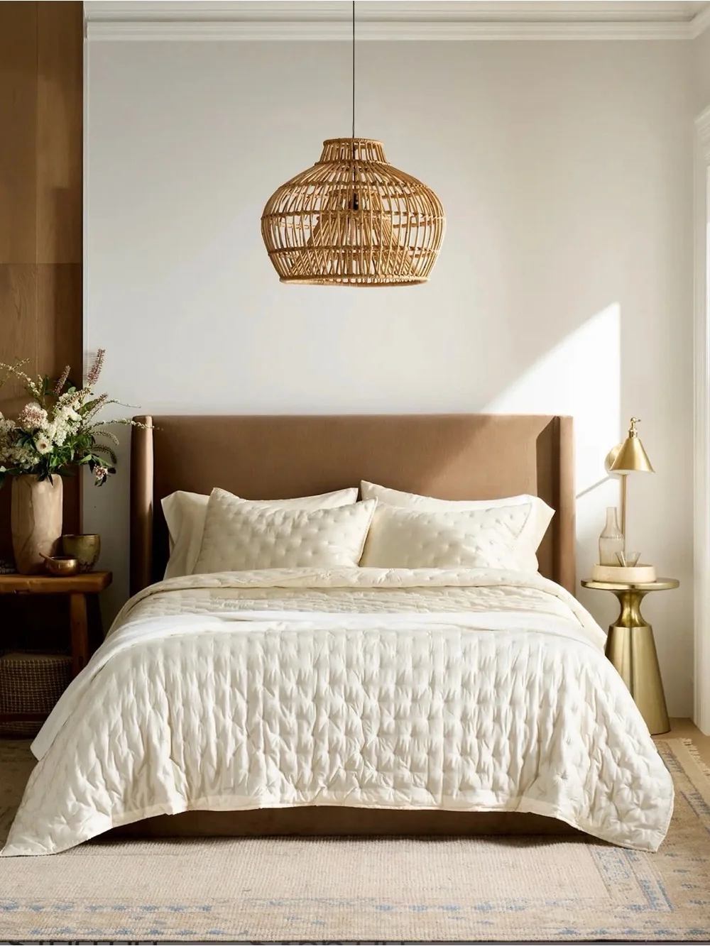 Quince Bamboo Dream Quilt King/Cal King - Ivory